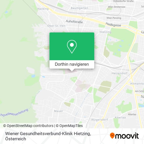 Wiener Gesundheitsverbund-Klinik Hietzing Karte