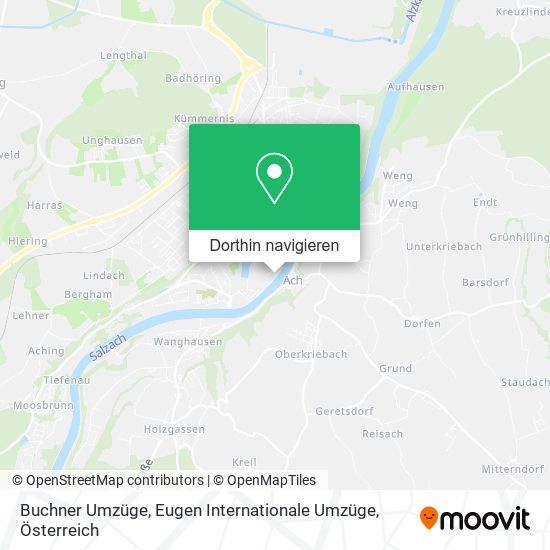 Buchner Umzüge, Eugen Internationale Umzüge Karte