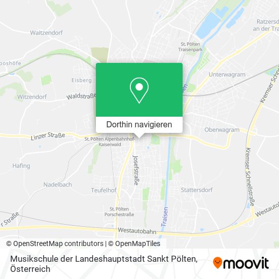 Musikschule der Landeshauptstadt Sankt Pölten Karte