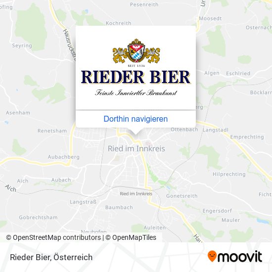 Rieder Bier Karte