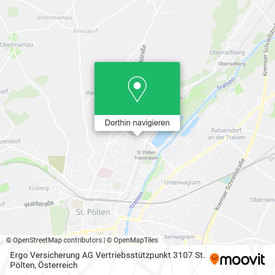 Ergo Versicherung AG Vertriebsstützpunkt 3107 St. Pölten Karte
