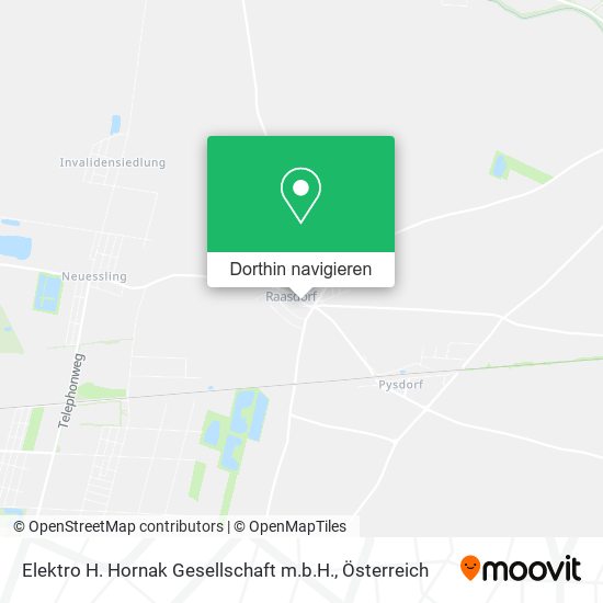 Elektro H. Hornak Gesellschaft m.b.H. Karte
