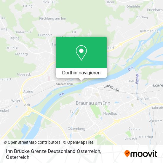 Inn Brücke Grenze Deutschland Österreich Karte