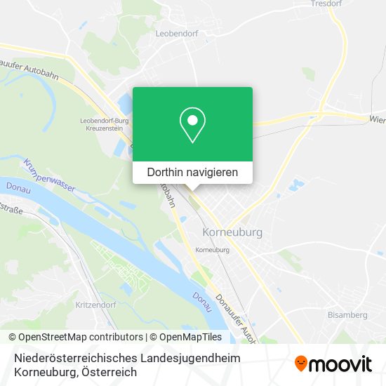 Niederösterreichisches Landesjugendheim Korneuburg Karte