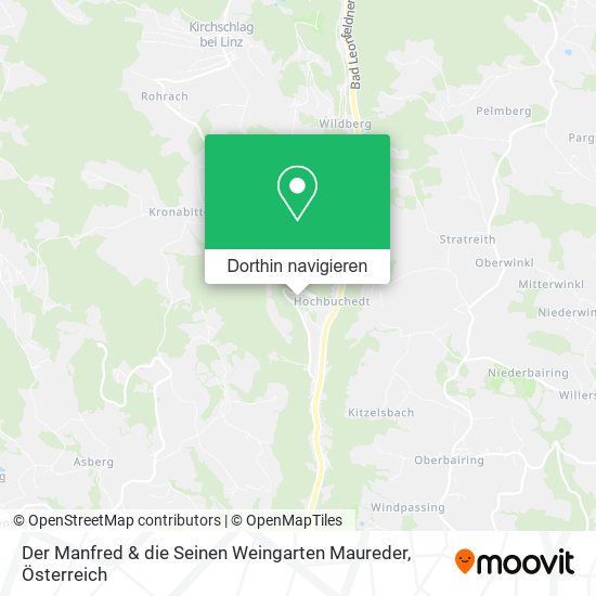 Der Manfred & die Seinen Weingarten Maureder Karte