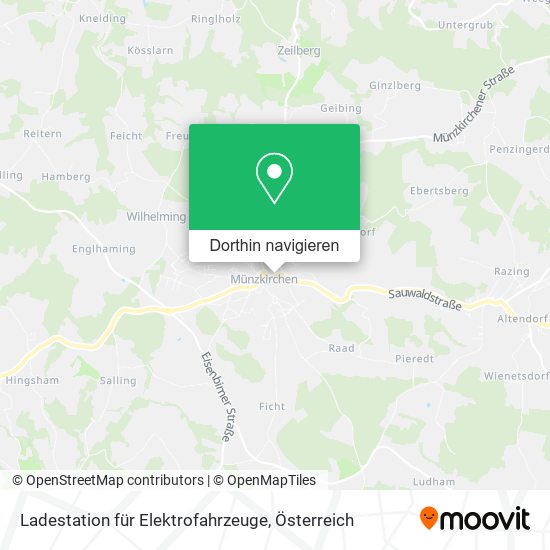 Ladestation für Elektrofahrzeuge Karte