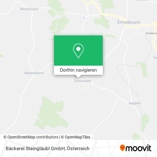 Bäckerei Steingläubl GmbH Karte