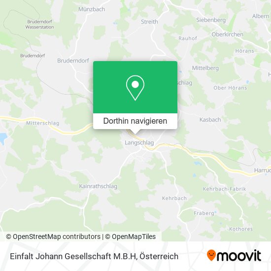 Einfalt Johann Gesellschaft M.B.H Karte