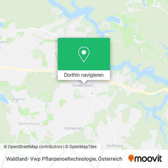 Waldland- Vwp Pflanzenoeltechnologie Karte