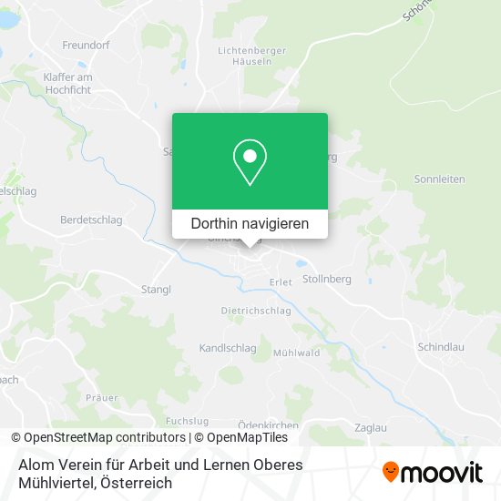 Alom Verein für Arbeit und Lernen Oberes Mühlviertel Karte
