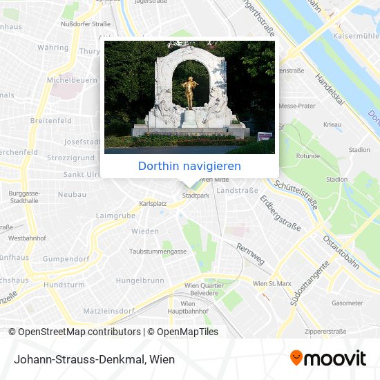 Johann-Strauss-Denkmal Karte