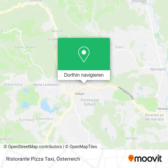 Ristorante Pizza Taxi Karte