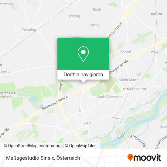Maßagestudio Sinsix Karte
