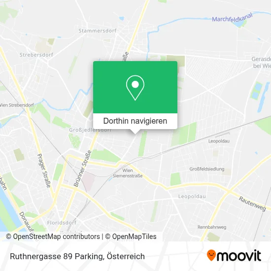 Ruthnergasse 89 Parking Karte