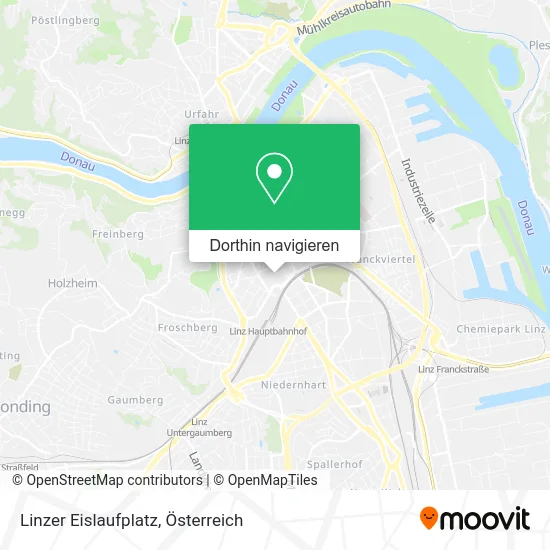 Linzer Eislaufplatz Karte