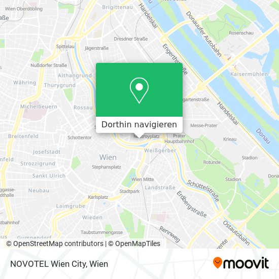 NOVOTEL Wien City Karte
