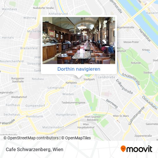 Cafe Schwarzenberg Karte