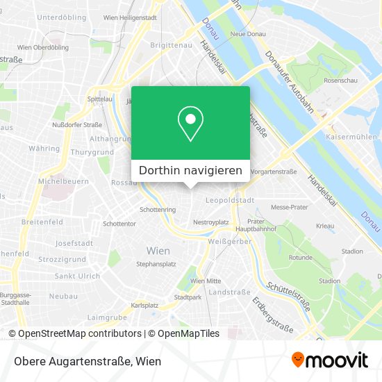 Obere Augartenstraße Karte