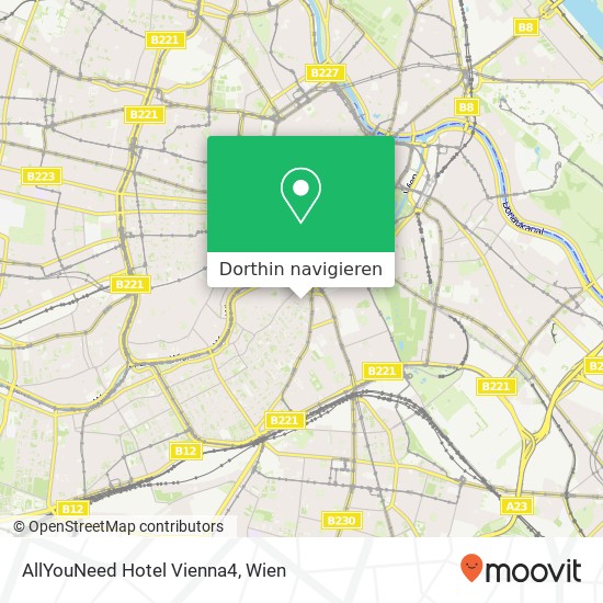 AllYouNeed Hotel Vienna4 Karte