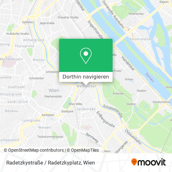 Radetzkystraße / Radetzkyplatz Karte