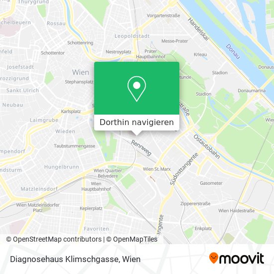 Diagnosehaus Klimschgasse Karte