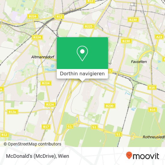 McDonald's (McDrive) Karte