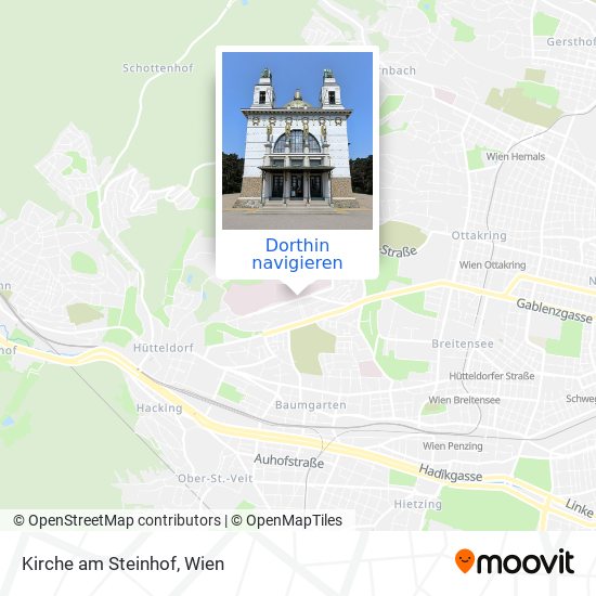 Kirche am Steinhof Karte