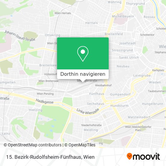 15. Bezirk-Rudolfsheim-Fünfhaus Karte
