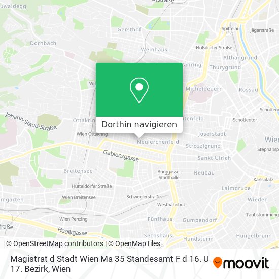 Magistrat d Stadt Wien Ma 35 Standesamt F d 16. U 17. Bezirk Karte