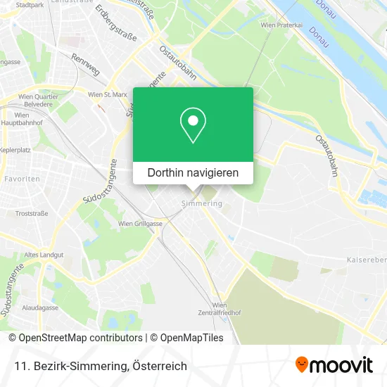 11. Bezirk-Simmering Karte