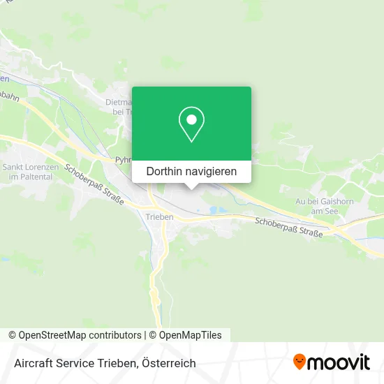 Aircraft Service Trieben Karte