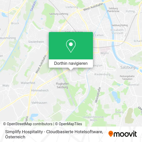 Simplify Hospitality - Cloudbasierte Hotelsoftware Karte