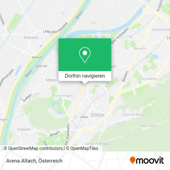 Arena Altach Karte