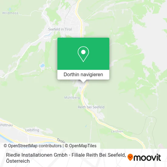 Riedle Installationen Gmbh - Filiale Reith Bei Seefeld Karte