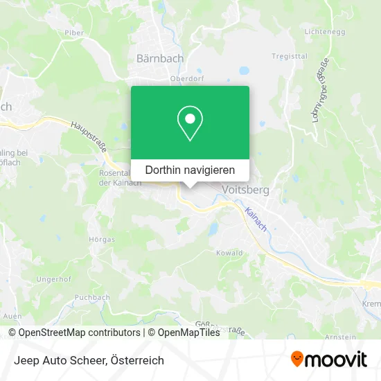 Jeep Auto Scheer Karte