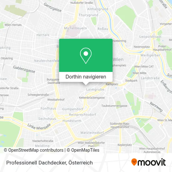 Professionell Dachdecker Karte