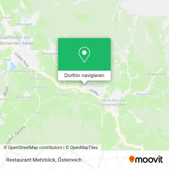 Restaurant Mehrblick Karte