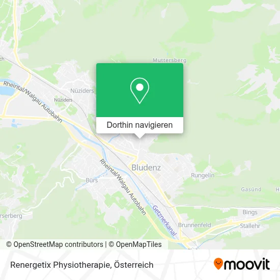 Renergetix Physiotherapie Karte