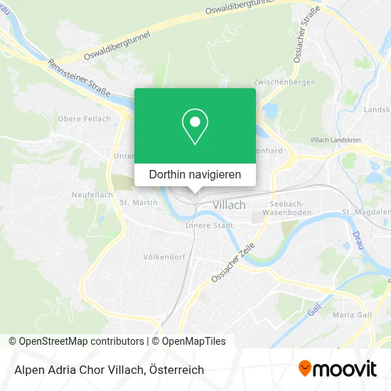 Alpen Adria Chor Villach Karte