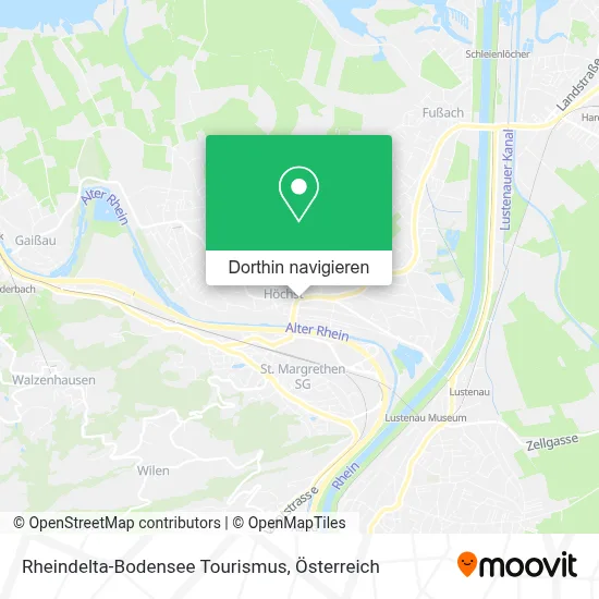 Rheindelta-Bodensee Tourismus Karte