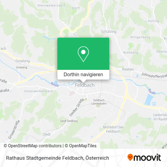 Rathaus Stadtgemeinde Feldbach Karte