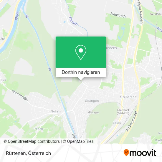 Rüttenen Karte