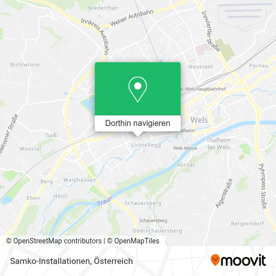 Samko-Installationen Karte