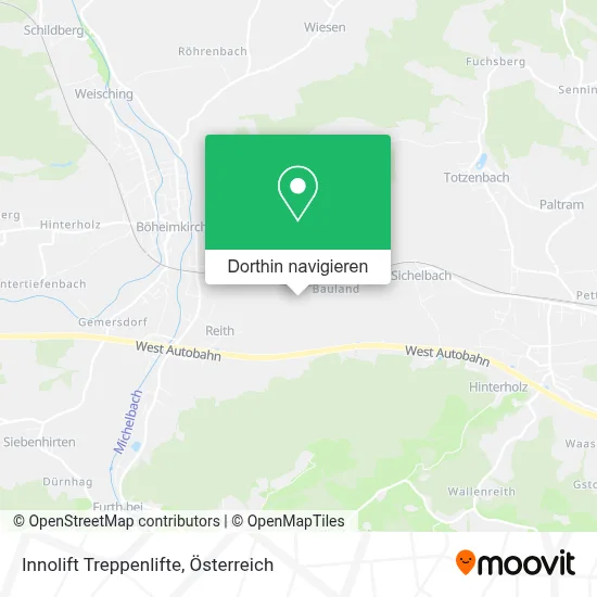 Innolift Treppenlifte Karte