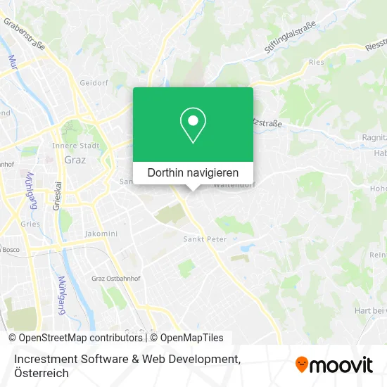 Increstment Software & Web Development Karte