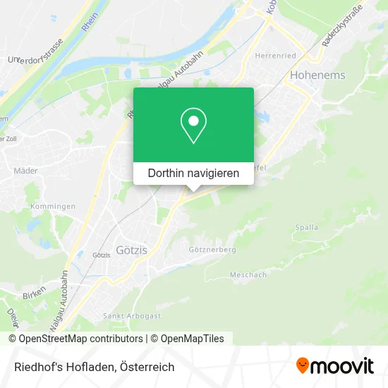 Riedhof's Hofladen Karte