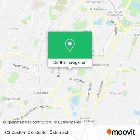 C3 Custom Car Center Karte