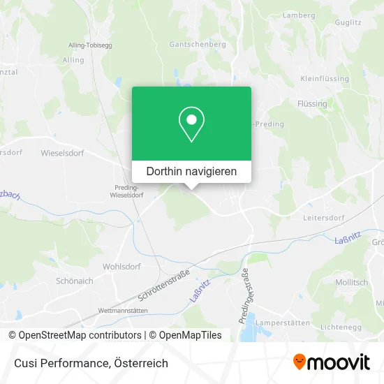 Cusi Performance Karte