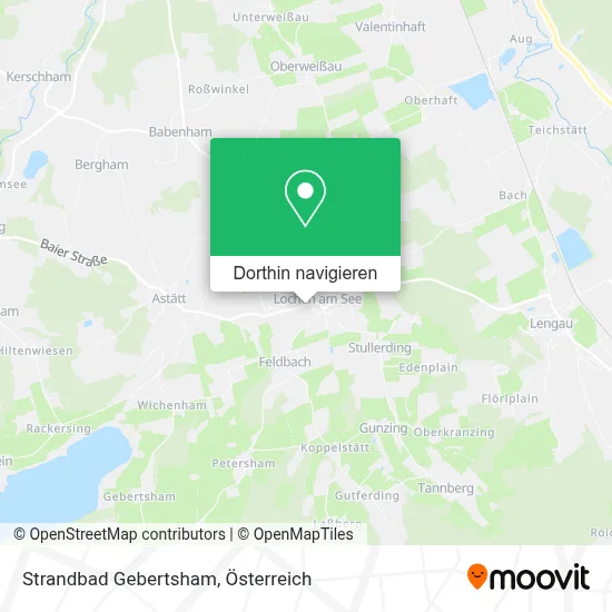 Strandbad Gebertsham Karte