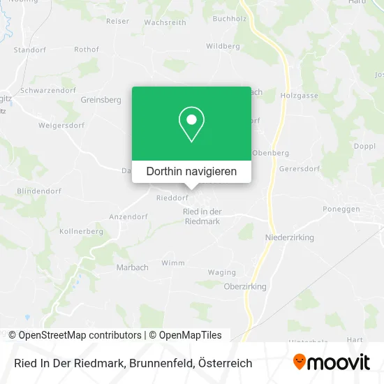 Ried In Der Riedmark, Brunnenfeld Karte
